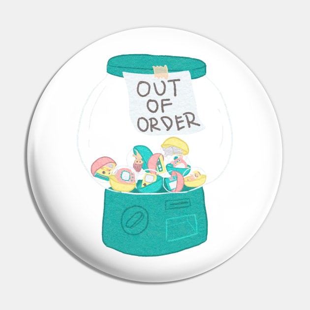 Out of Order Pin by Feltto