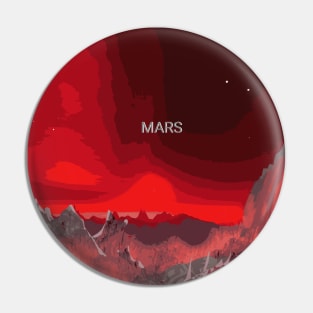 Mars the red planet Pin