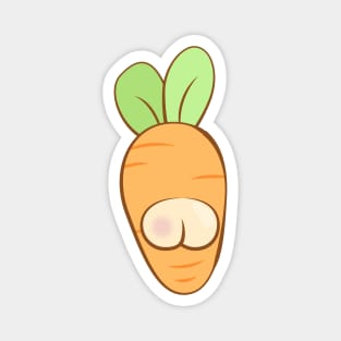 Funny Carrot Butt Magnet