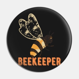 Beekeeper T-shirts Honeybee Vintage Distressed Graphic Pin