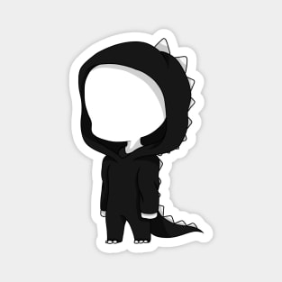 slenderman dinosaur chibi Magnet