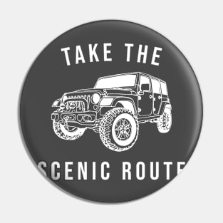 Take the Scenic Route Pin