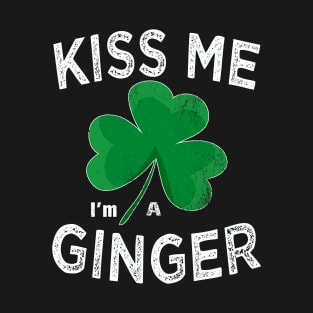 Kiss me i'm ginger st patricks day T-Shirt