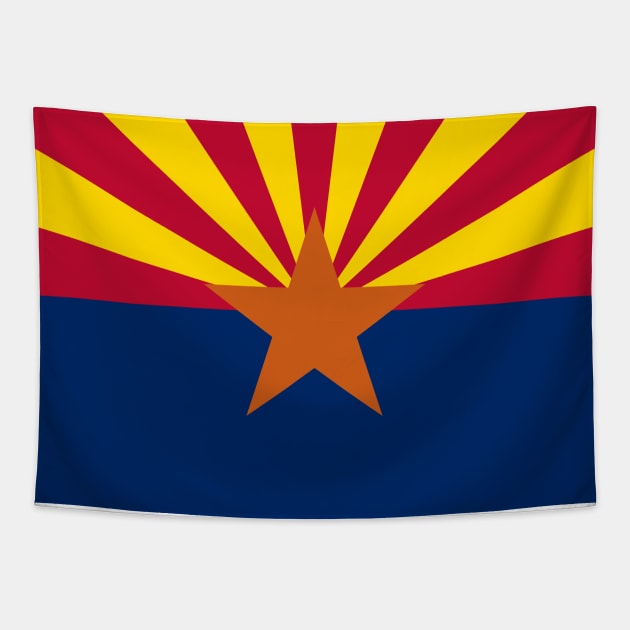 Arizona State Flag Tapestry by Lucha Liberation