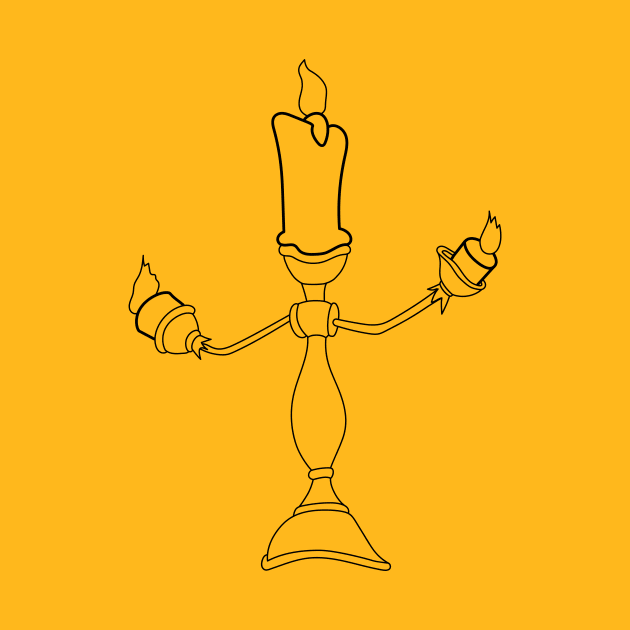 Candelabra Sidekick Outline by semarino