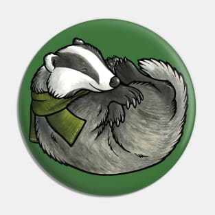 Sleepy badger Pin