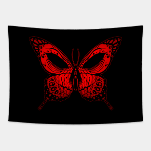 Butterfly skull Tapestry