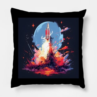 Launching Rocket Pillow