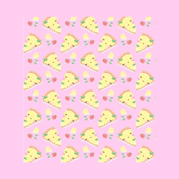 cute pizza rosa by Lamalou Design