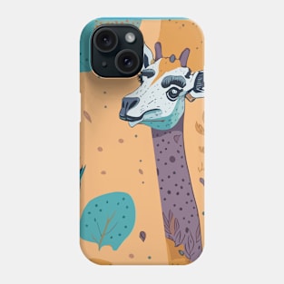 Cute Safari Giraffe Savanna Wildlife Illustration Phone Case