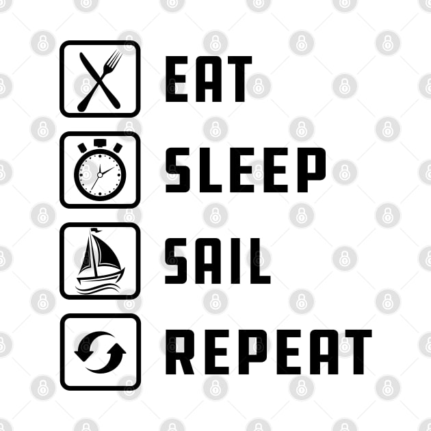 Sailor - Eat Sleep sail Repeat by KC Happy Shop