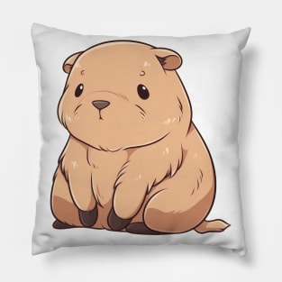 Cute brown wombat Pillow