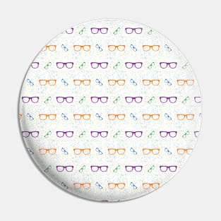 Glasses Pattern | 10 Colored Pin