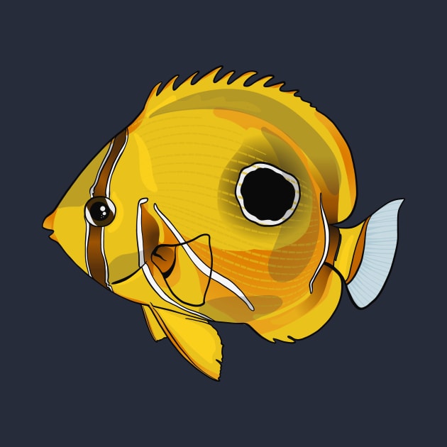 Eclipse Butterfly Fish by Inklings of Grace