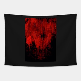 Dragonfly in red environment Tapestry