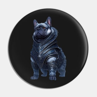 Badass Frenchie in Jotunheim Armor Version 2 Pin