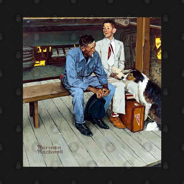 Breaking Home Ties 1954 - Norman Rockwell by Oldetimemercan