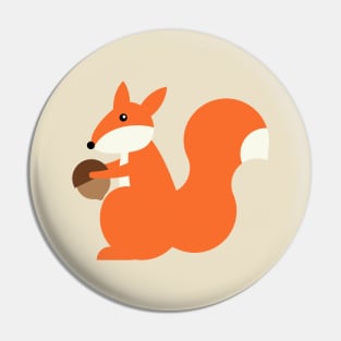 Squirrel with Acorn Pin