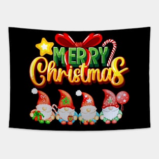 Merry Christmas - Gnome Family Christmas Tapestry