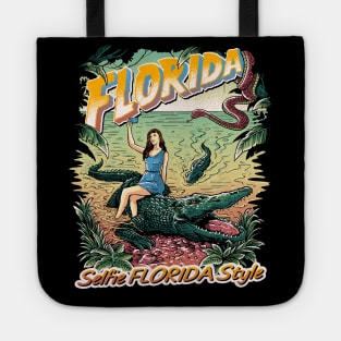 Selfie Florida Style Novelty Design Tote