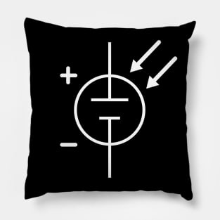 Solar Cell Schematic Symbol Electronics Pillow