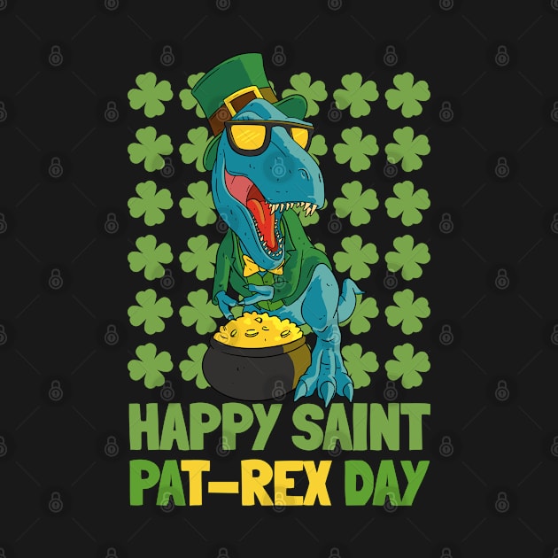 Dinosaur T-Rex Dino St. Patty's Day St. Patricks Day by tobzz