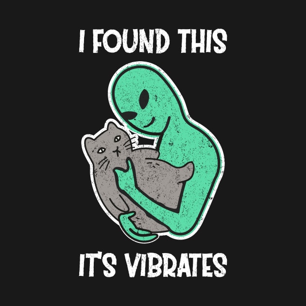 Alien Petting Cat Purrs I Found This It's Vibrates by jodotodesign