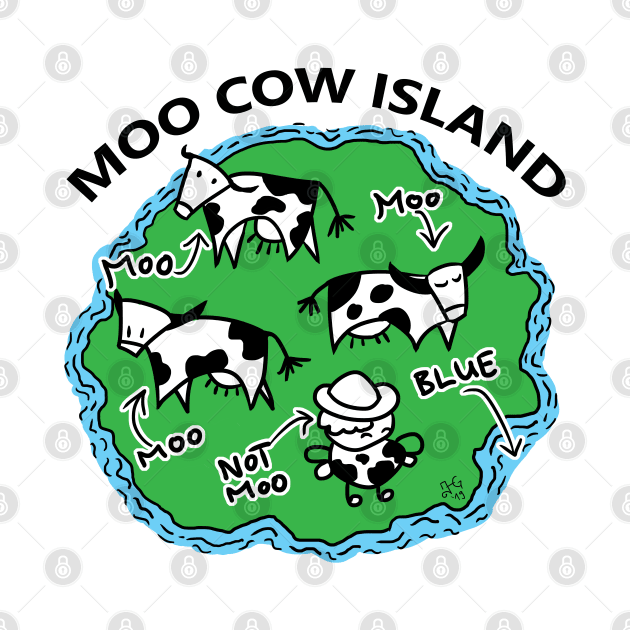 Moo Cow Island Map by JonGrin