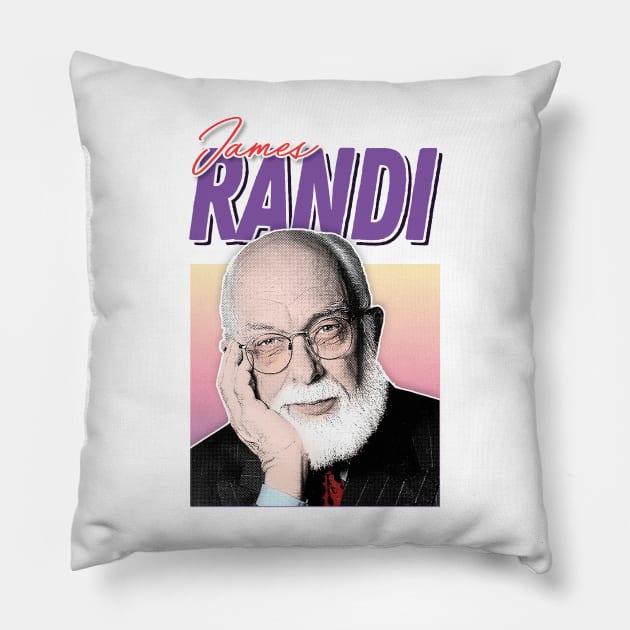 James Randi / Skeptic Aesthetic Fan Design Pillow by DankFutura