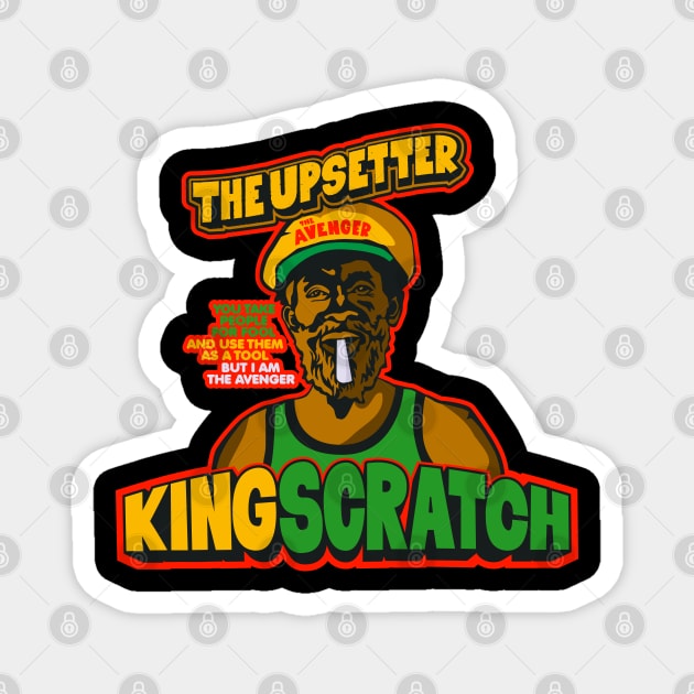 Lee Scratch Perry Tribute - Dub Music Maestro & Black Ark Studio Legacy Magnet by Boogosh