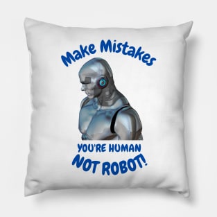 human not robot Pillow