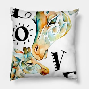 Giraffe Lovers Gift Idea Pillow