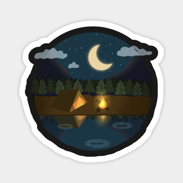 Camping Magnet by CharactersFans