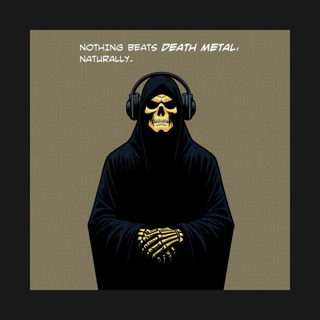 Grim Reaper nothing beats death metal by Retro Vibe