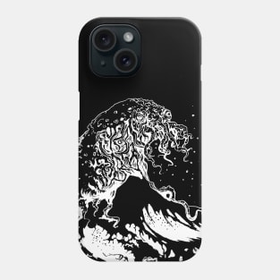 White Monster is a big wave Phone Case