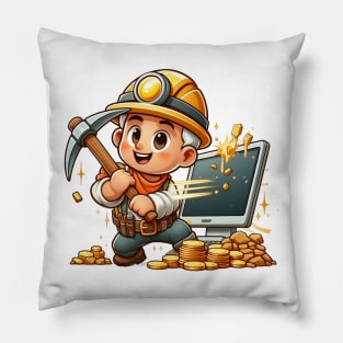 Crypto Miner Pillow