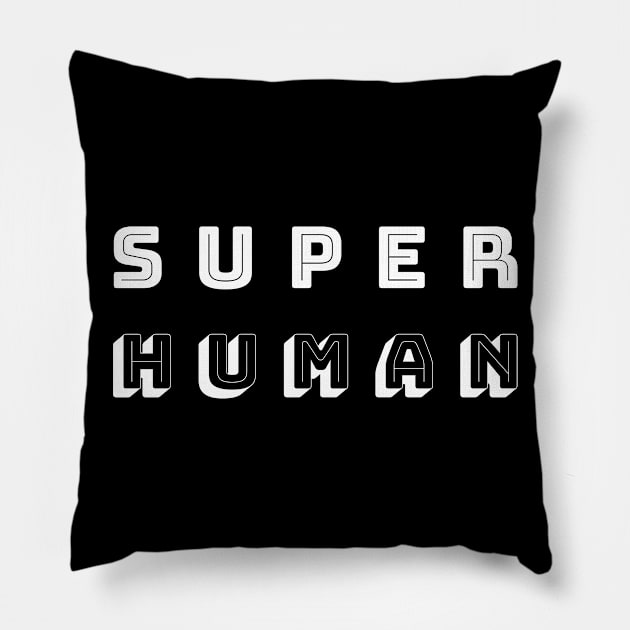 SuperHuman Pillow by IndiPrintables