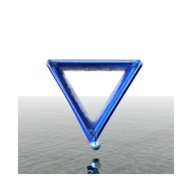 Water Alchemy Symbol - With Raindrop by sciencenotes