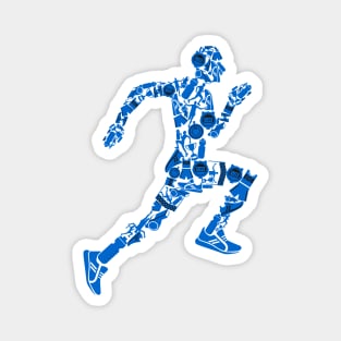 Runner body illustration Magnet