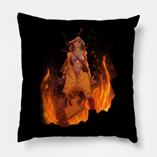 Tank Girl Pillow by tattts