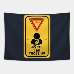 49ers Fan crossing Tapestry