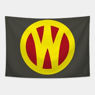 O&W Railroad NYO&W Railway Yellow & Red Logo Tapestry