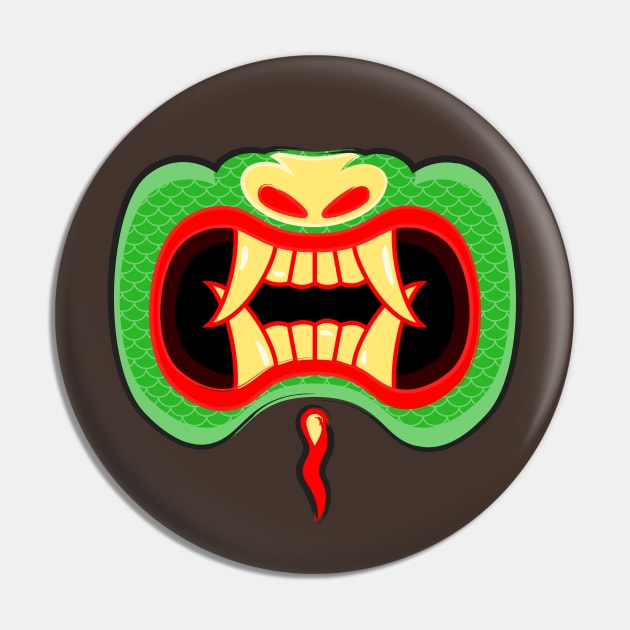 Aku Mouth Pin by spotcolor