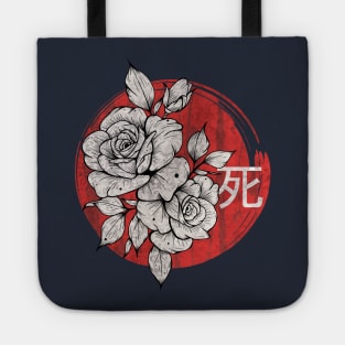 Vintage Death and flowers Tote