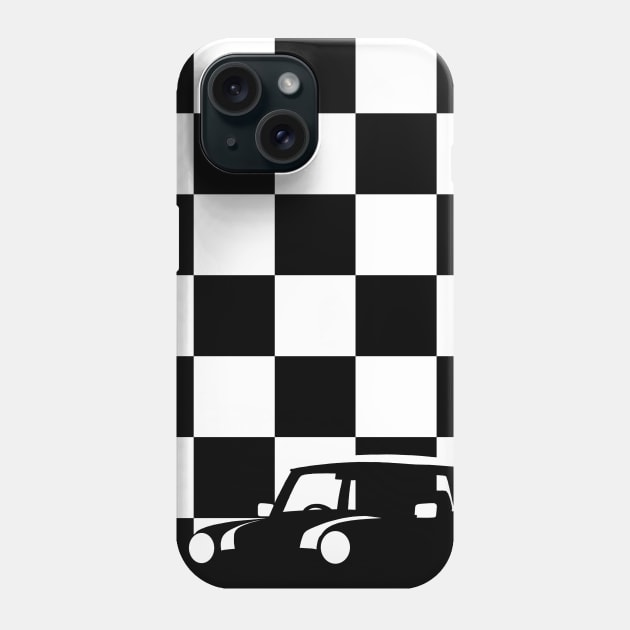 Monochrome Mini Cooper Phone Case by y30man5