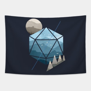 Watercolor d20 - DnD Dungeons & Dragons D&D Tapestry