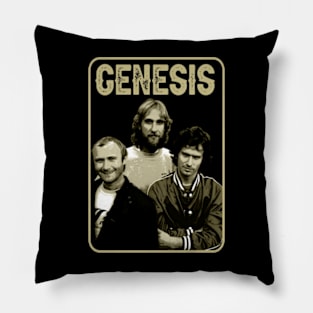 The Musical Box Moda Genesis Band Tees, Unlock a Pandora's Box of Progressive Rock Style Pillow