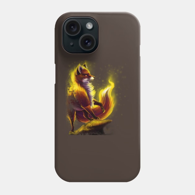 Fox Fire Phone Case by Unicornarama