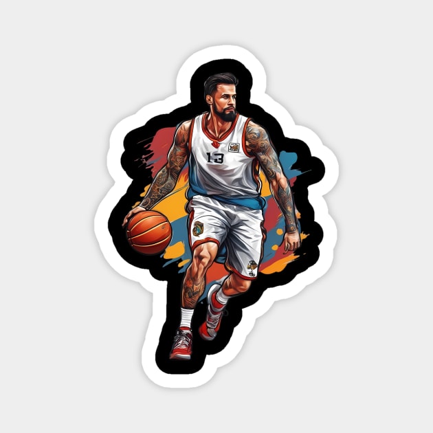 Basketball Playmaker Magnet by animegirlnft
