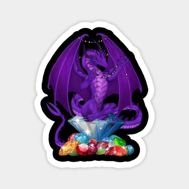 Diamond Queen Dragon Magnet by Shopping Dragons